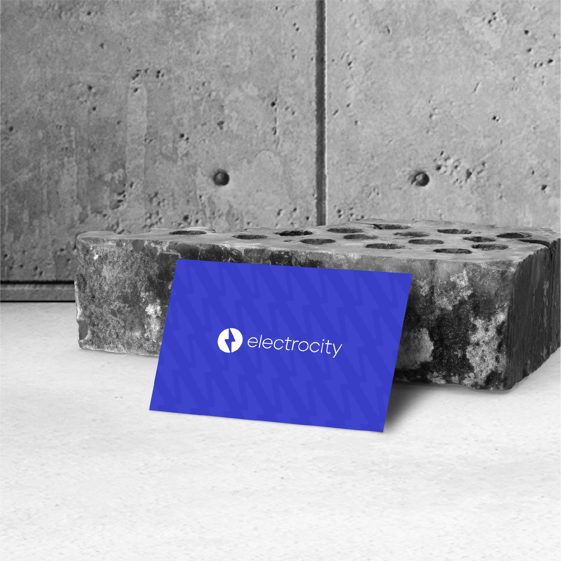 Carte de visite créée pour Electrocity, magasin d'appareils électroménagers